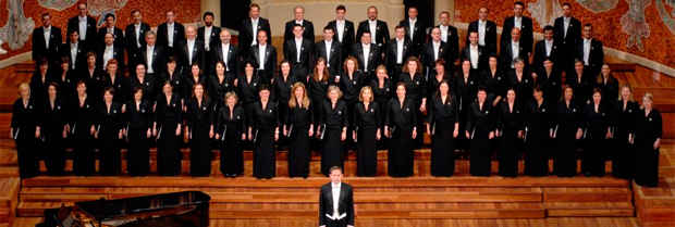 Coro de la Fundación, en el Palau de la Música Catalana. (Pulse en la imagen para ampliar)