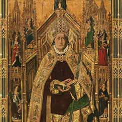 Santo Domingo de Silos entronizado como obispo