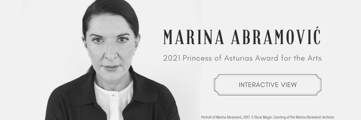Marina Abramović - 2021 Princess of Asturias Award for the Arts