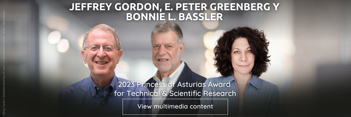 Jeffrey Gordon, E. Peter Greenberg and Bonnie L. Bassler 2023 Princess of Asturias Award for Technical & Scientific Research