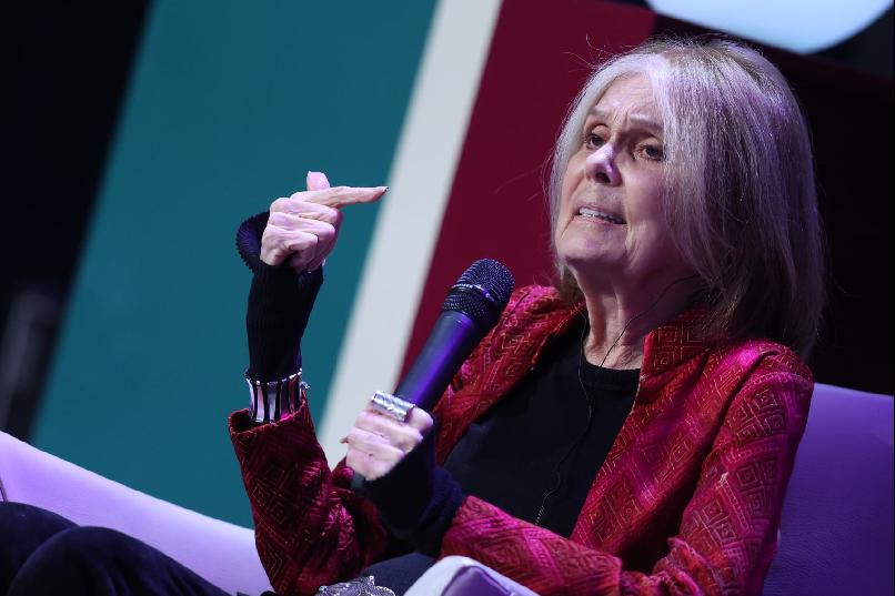 Gloria Steinem meets with the public.