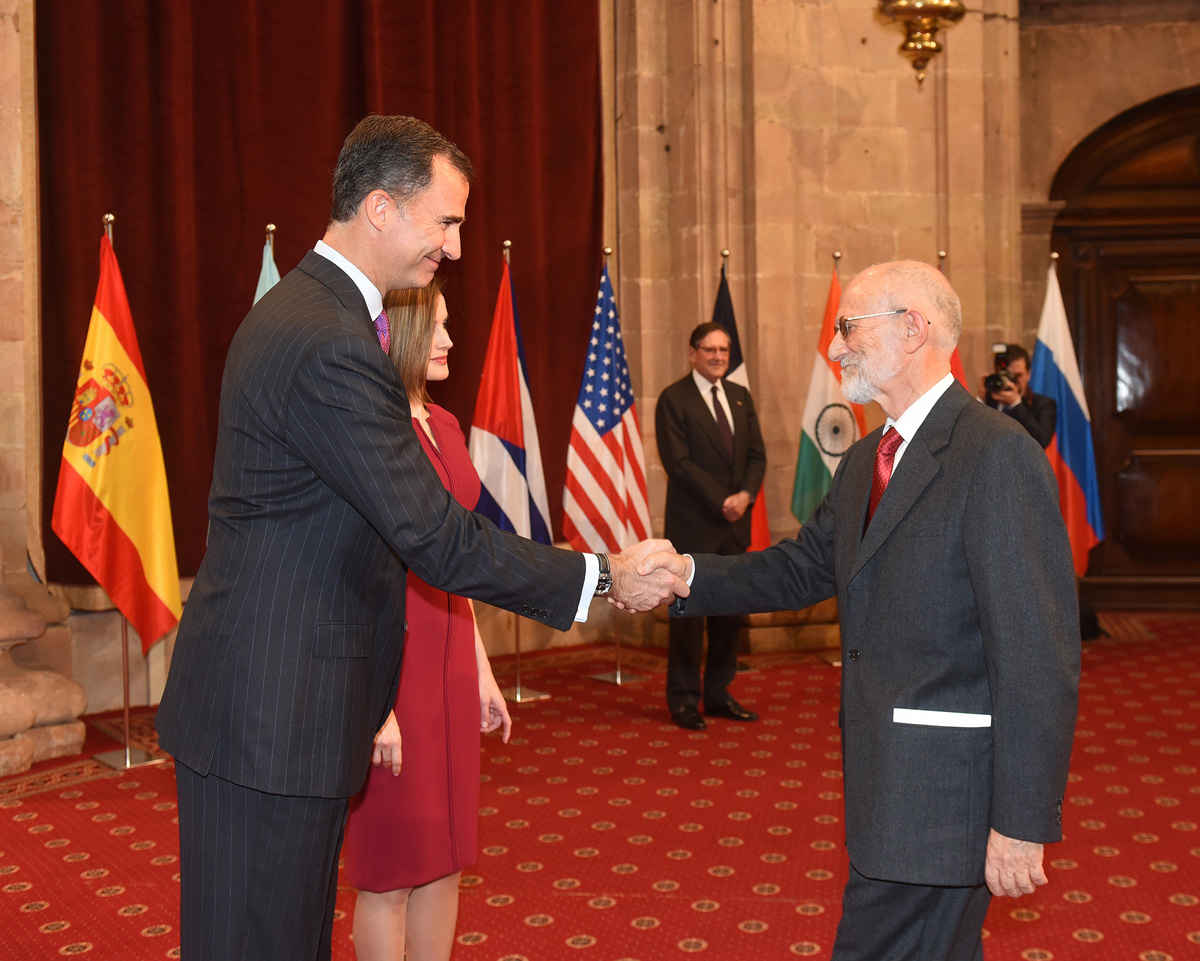 Audience of TM The King and The Queen of Spain with the 2015 Laureates