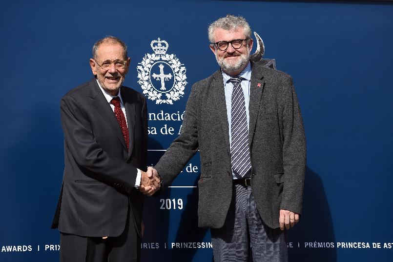 Arrival of Javier Solana, President of the Royal Board of Trustees of The Prado Museum