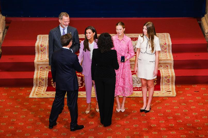 Audience held by TM the King and Queen of Spain and TRH The Princess of Asturias and the Infanta Sofía with the Laureates