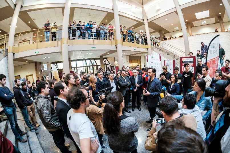 Visit by Hugh Herr to the Polytechnic School of Engineering in Gijón
