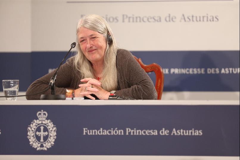 Press conference with Mary Beard
