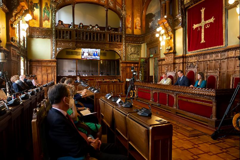 Visit to the Principality of Asturias Regional Parliament by José Andrés.