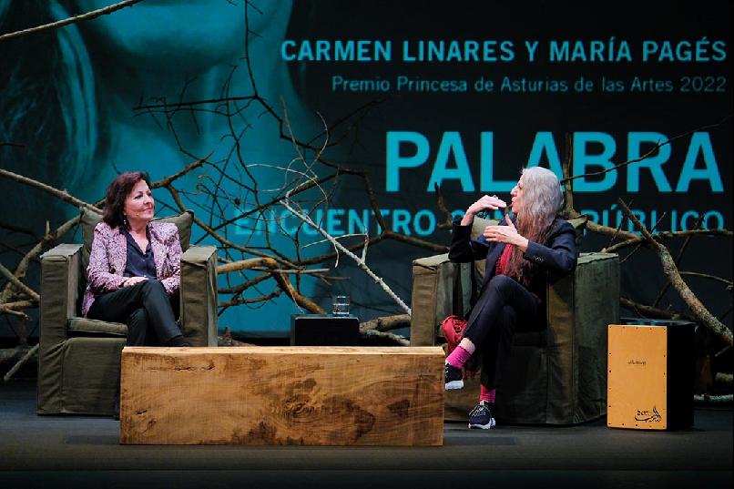 “Palabra”: encuentro de Carmen Linares y María Pagés con el público