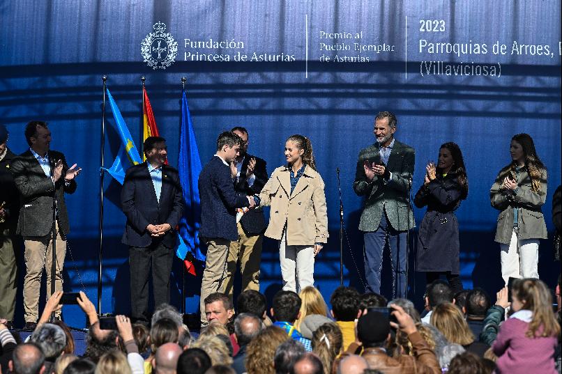Entrega del Premio al Pueblo Ejemplar de Asturias 2023.