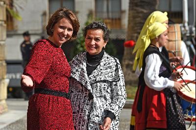Llegada de Christiana Figueres 