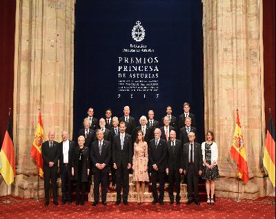 Audience held by TM The King and Queen of Spain with the 2017 Laureates