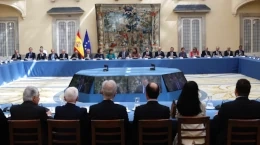 Reunión de Sus Majestades los Reyes con los miembros de los Patronatos de la Fundación Princesa de Asturias