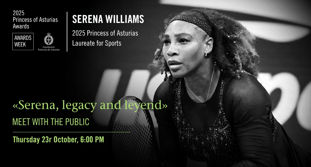 Serena Williams, 2025 Princess of Asturias laureate for Sports, will meet with the public