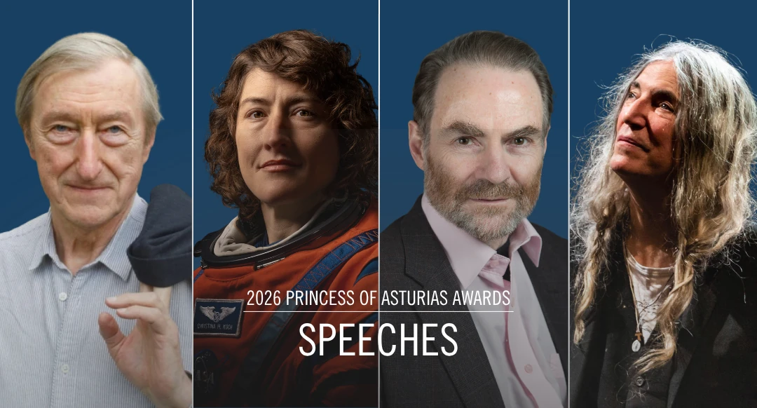 Julian Barnes, Christina Koch, Timonty Garton Ash and Patti Smith will give speeches at the 2026 Princess of Asturias Awards Ceremony