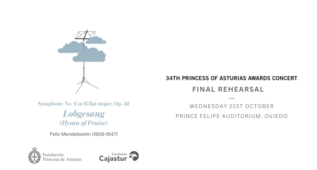 Tickets for the final rehearsal for the 34th Princess of Asturias Awards Concert